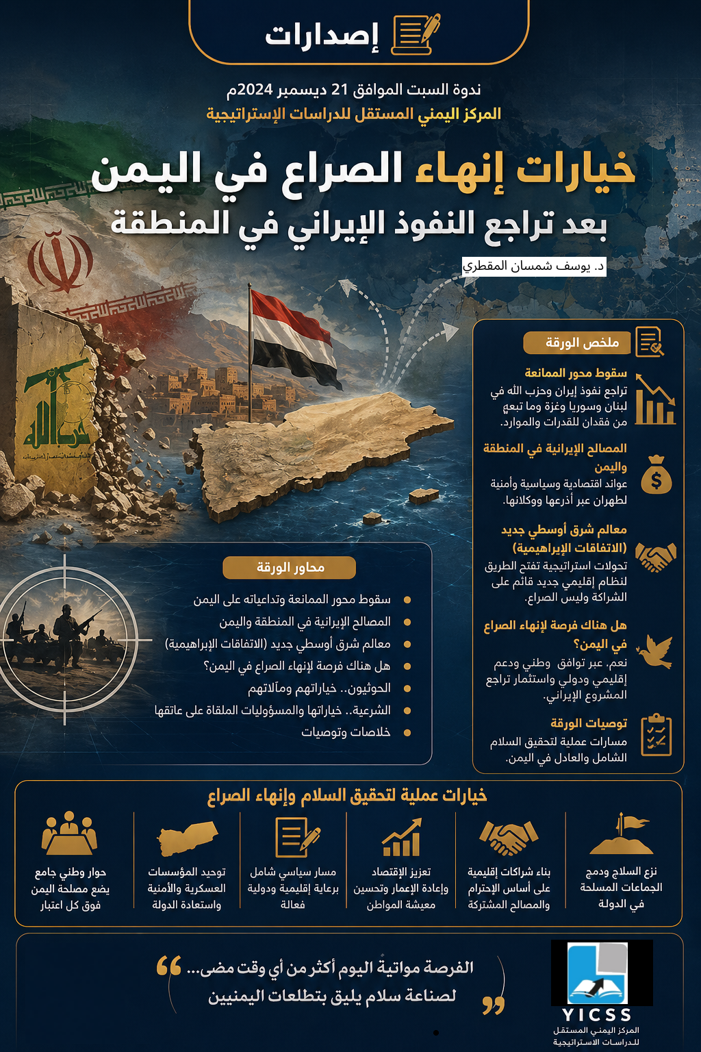 خيارات إنهاء الصراع في اليمن&hellip;